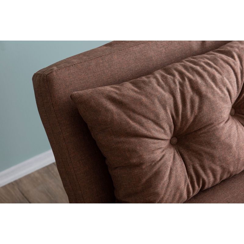 Casa si Gradina - Mobilier - Canapele si coltare - Canapele - Canapea extensibila, Hanah Home, stofa in, maro deschis, 175x133 cm - Infinity.ro