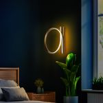 Casa si Gradina - Corpuri si surse de iluminat - Plafoniere, aplice si spoturi - Aplica, Opviq, metal, auriu, 30x50 cm, led 12w - Infinity.ro