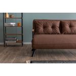 Casa si Gradina - Mobilier - Canapele si coltare - Canapele - Canapea extensibila, Hanah Home, stofa in, maro deschis, 175x133 cm - Infinity.ro