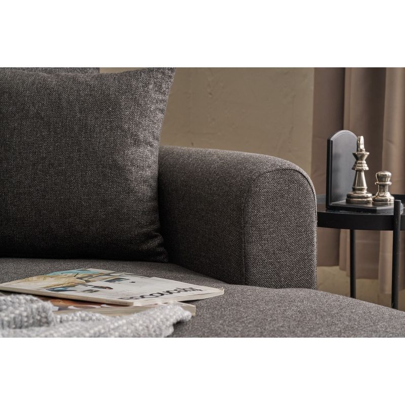 Casa si Gradina - Mobilier - Canapele si coltare - Coltare - Coltar extensibil, Atelier Del Sofa, 100% poliester, antracit, 246x160x85 cm - Infinity.ro