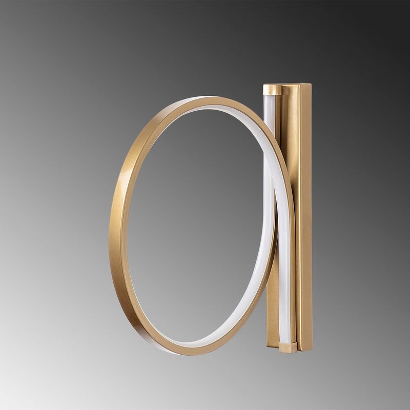 Casa si Gradina - Corpuri si surse de iluminat - Plafoniere, aplice si spoturi - Aplica, Opviq, metal, auriu, 30x50 cm, led 12w - Infinity.ro