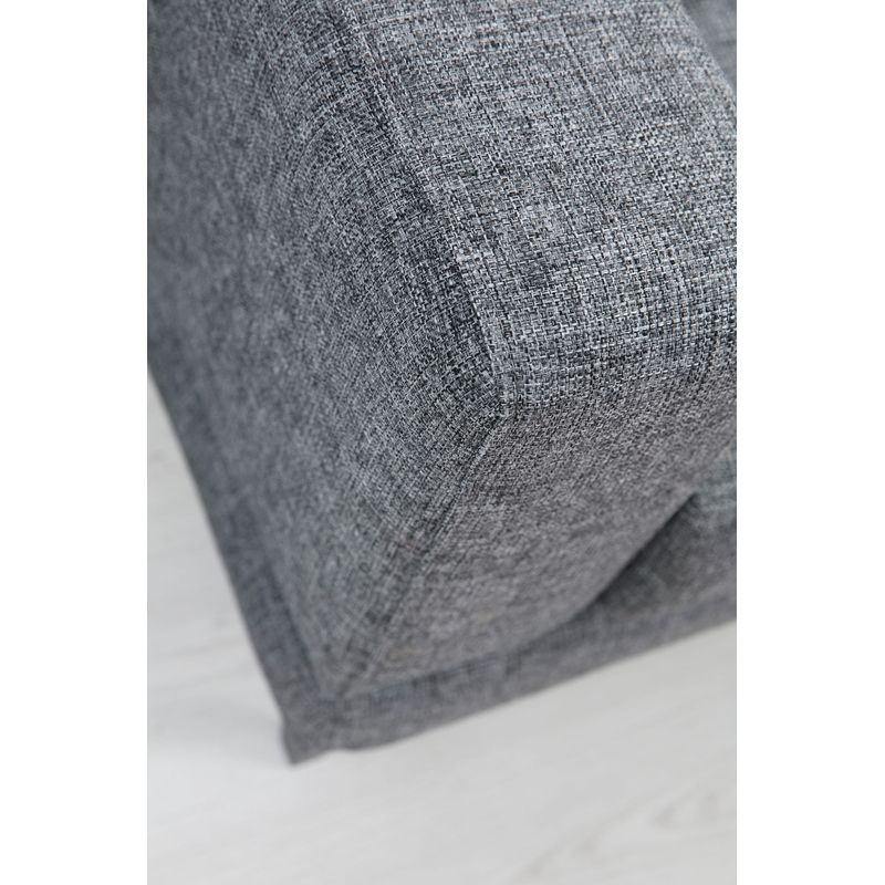 Casa si Gradina - Mobilier - Canapele si coltare - Canapele - Canapea extensibila 3 locuri, Hanah Home, cadru lemn fag si PAL, gri inchis, 210x90x85 cm - Infinity.ro