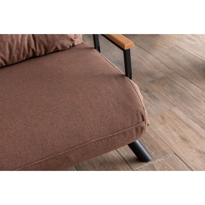 Casa si Gradina - Mobilier - Canapele si coltare - Canapele - Canapea extensibila, Hanah Home, stofa in, maro deschis, 175x133 cm - Infinity.ro