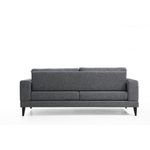Casa si Gradina - Mobilier - Canapele si coltare - Canapele - Canapea extensibila 3 locuri, Hanah Home, cadru lemn fag si PAL, gri inchis, 210x90x85 cm - Infinity.ro