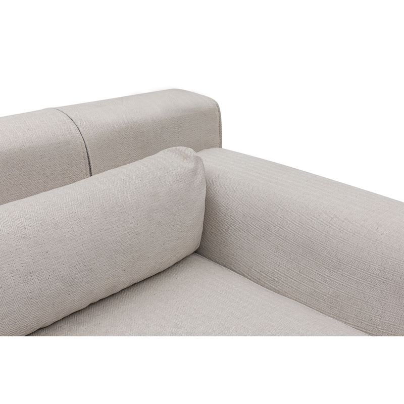 Casa si Gradina - Mobilier - Canapele si coltare - Coltare - Coltar, Hanah Home, lemn fag si pal, bej, 308x198x100 cm - Infinity.ro