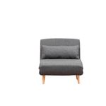 Casa si Gradina - Mobilier - Canapele si coltare - Canapele - Canapea extensibila, Hanah Home, metal, gri inchis, 180x80 cm - Infinity.ro