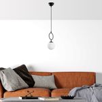 Casa si Gradina - Corpuri si surse de iluminat - Lustre si pendule - Lustra, Opviq, metal, negru, 15x15x127 cm - Infinity.ro