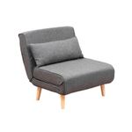 Casa si Gradina - Mobilier - Canapele si coltare - Canapele - Canapea extensibila, Hanah Home, metal, gri inchis, 180x80 cm - Infinity.ro