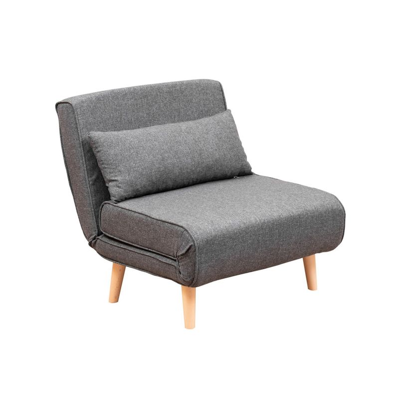 Casa si Gradina - Mobilier - Canapele si coltare - Canapele - Canapea extensibila, Hanah Home, metal, gri inchis, 180x80 cm - Infinity.ro