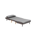 Casa si Gradina - Mobilier - Canapele si coltare - Canapele - Canapea extensibila, Hanah Home, metal, gri inchis, 180x80 cm - Infinity.ro