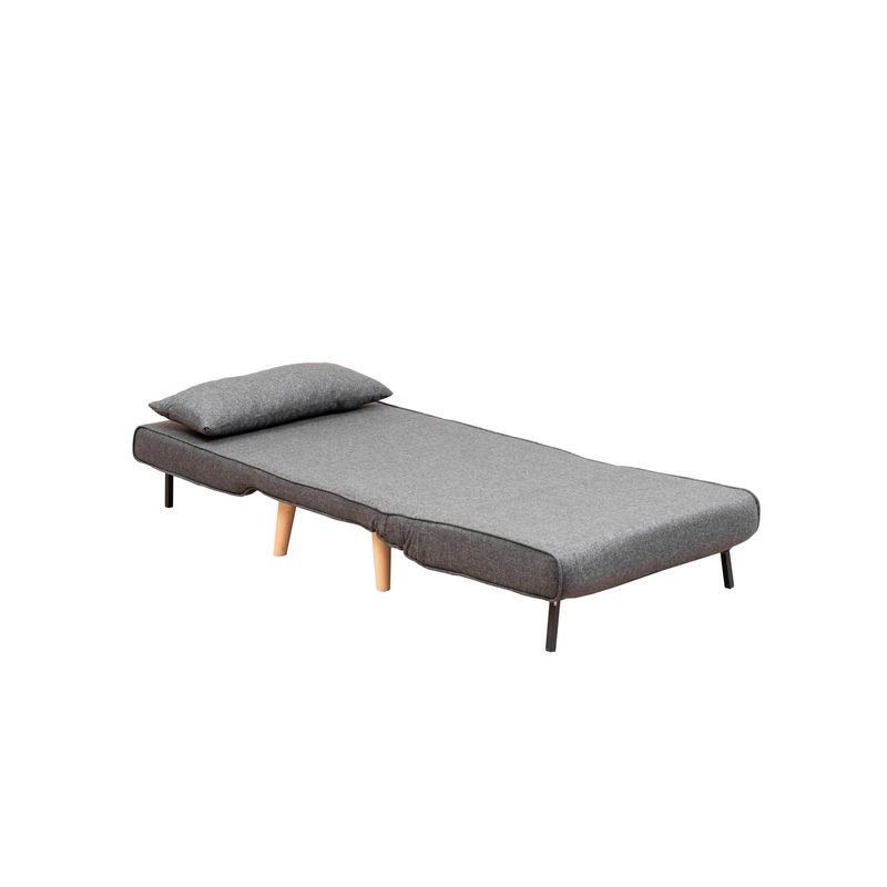 Casa si Gradina - Mobilier - Canapele si coltare - Canapele - Canapea extensibila, Hanah Home, metal, gri inchis, 180x80 cm - Infinity.ro