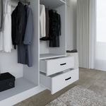 Casa si Gradina - Mobilier - Dulapuri si sifoniere - Dulapuri - Dulap, Hanah Home, pal melaminat, alb mat, 120x45x180 cm - Infinity.ro
