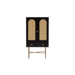 Casa si Gradina - Mobilier - Comode si corpuri - Console - Consola, Hanah Home, pal melaminat, negru, 80x39x150 cm - Infinity.ro
