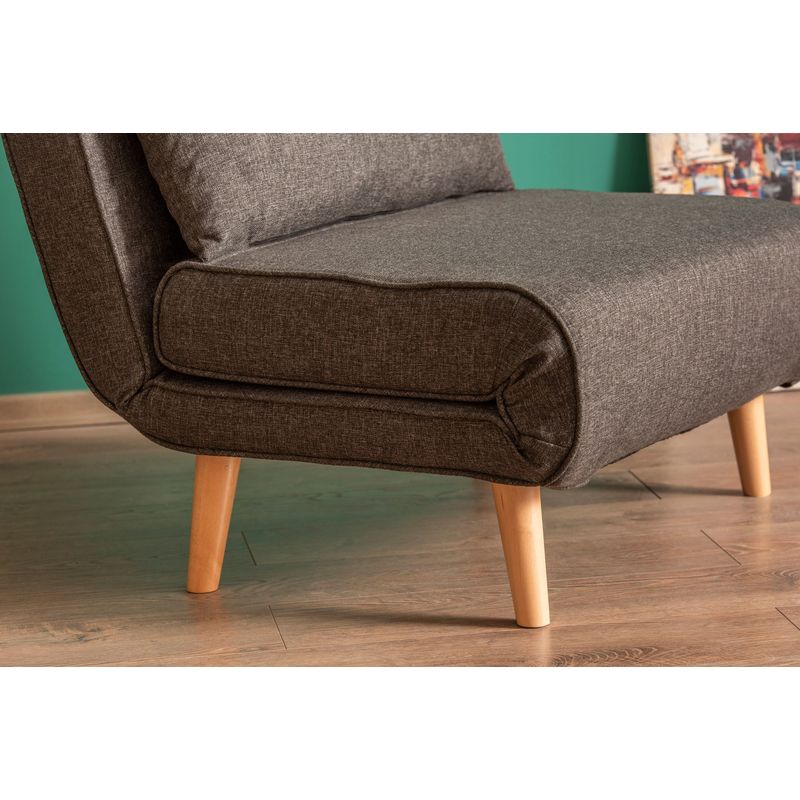 Casa si Gradina - Mobilier - Canapele si coltare - Canapele - Canapea extensibila, Hanah Home, metal, gri inchis, 180x80 cm - Infinity.ro