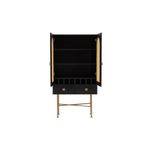 Casa si Gradina - Mobilier - Comode si corpuri - Console - Consola, Hanah Home, pal melaminat, negru, 80x39x150 cm - Infinity.ro