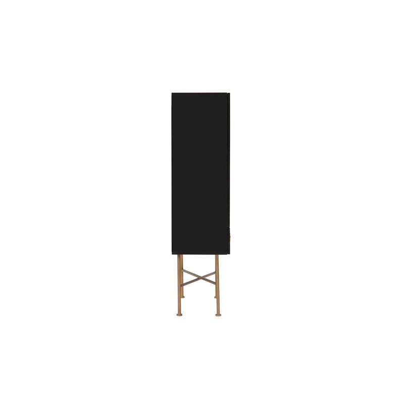 Casa si Gradina - Mobilier - Comode si corpuri - Console - Consola, Hanah Home, pal melaminat, negru, 80x39x150 cm - Infinity.ro