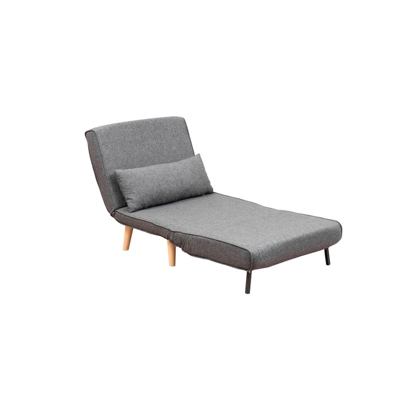 Casa si Gradina - Mobilier - Canapele si coltare - Canapele - Canapea extensibila, Hanah Home, metal, gri inchis, 180x80 cm - Infinity.ro