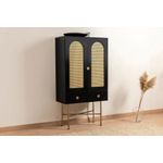 Casa si Gradina - Mobilier - Comode si corpuri - Console - Consola, Hanah Home, pal melaminat, negru, 80x39x150 cm - Infinity.ro