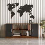 Casa si Gradina - Mobilier - Mese si birouri - Birouri - Set mobilier birou, Hanah Home, pal melaminat, nuc si antracit, 956LCS2122 - Infinity.ro