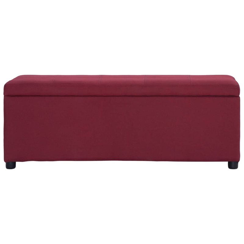 Casa si Gradina - Mobilier - Canapele si coltare - Banchete - Bancheta cu zona de depozitare, rosu vin, 116cm, poliester - Infinity.ro