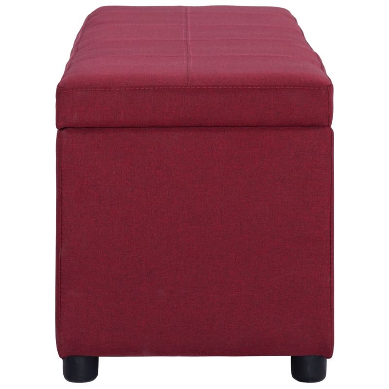 Casa si Gradina - Mobilier - Canapele si coltare - Banchete - Bancheta cu zona de depozitare, rosu vin, 116cm, poliester - Infinity.ro