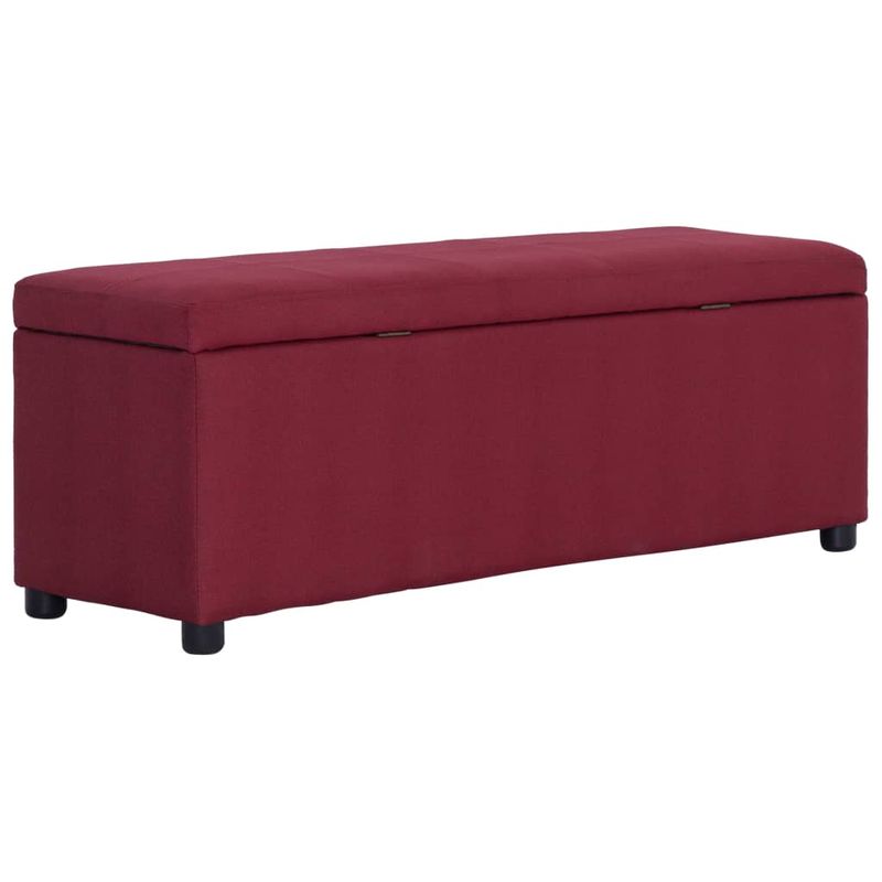 Casa si Gradina - Mobilier - Canapele si coltare - Banchete - Bancheta cu zona de depozitare, rosu vin, 116cm, poliester - Infinity.ro