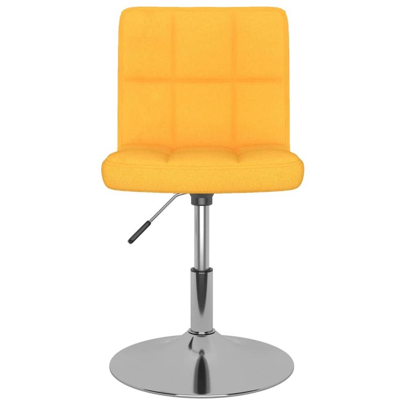 Casa si Gradina - Mobilier - Scaune si fotolii - Scaune - Scaune de bucatarie pivotante, 2 buc., galben, textil - Infinity.ro