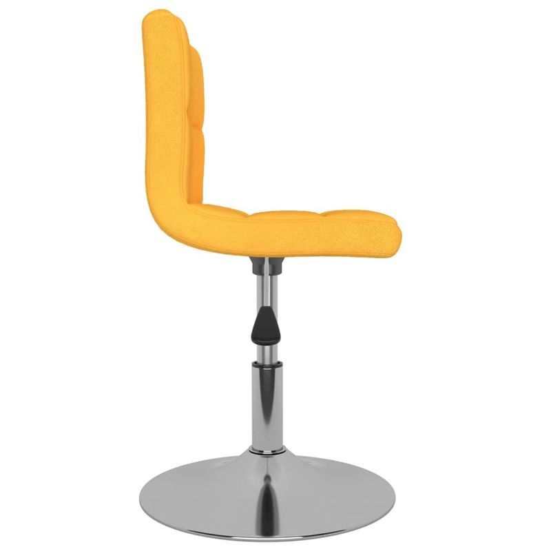 Casa si Gradina - Mobilier - Scaune si fotolii - Scaune - Scaune de bucatarie pivotante, 2 buc., galben, textil - Infinity.ro