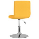 Casa si Gradina - Mobilier - Scaune si fotolii - Scaune - Scaune de bucatarie pivotante, 2 buc., galben, textil - Infinity.ro