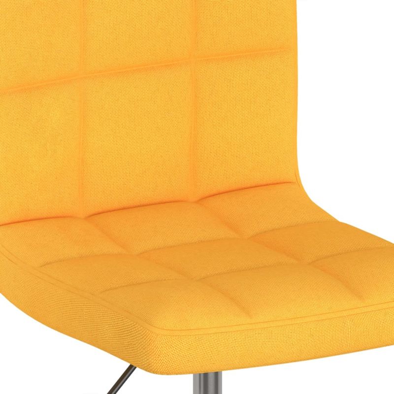 Casa si Gradina - Mobilier - Scaune si fotolii - Scaune - Scaune de bucatarie pivotante, 2 buc., galben, textil - Infinity.ro