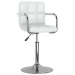 Casa si Gradina - Mobilier - Scaune si fotolii - Scaune - Scaune de bucatarie pivotante, 2 buc., alb, piele artificiala - Infinity.ro
