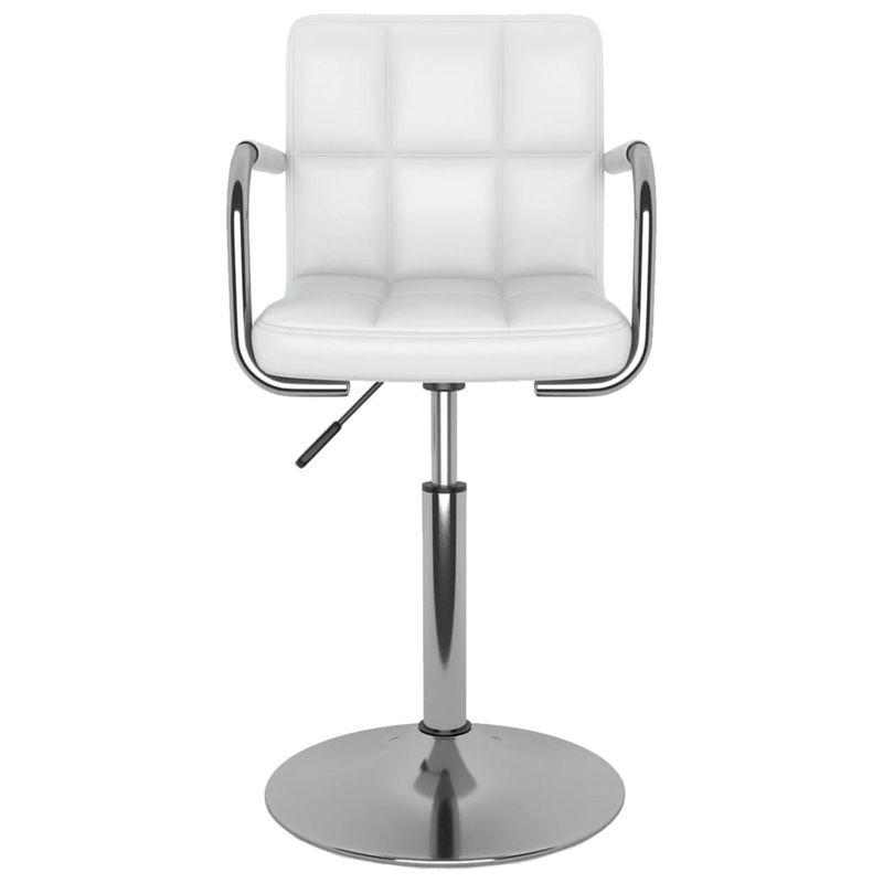 Casa si Gradina - Mobilier - Scaune si fotolii - Scaune - Scaune de bucatarie pivotante, 2 buc., alb, piele artificiala - Infinity.ro