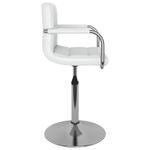 Casa si Gradina - Mobilier - Scaune si fotolii - Scaune - Scaune de bucatarie pivotante, 2 buc., alb, piele artificiala - Infinity.ro