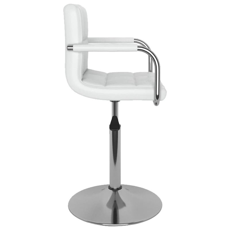 Casa si Gradina - Mobilier - Scaune si fotolii - Scaune - Scaune de bucatarie pivotante, 2 buc., alb, piele artificiala - Infinity.ro