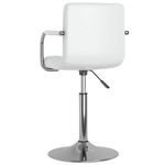 Casa si Gradina - Mobilier - Scaune si fotolii - Scaune - Scaune de bucatarie pivotante, 2 buc., alb, piele artificiala - Infinity.ro