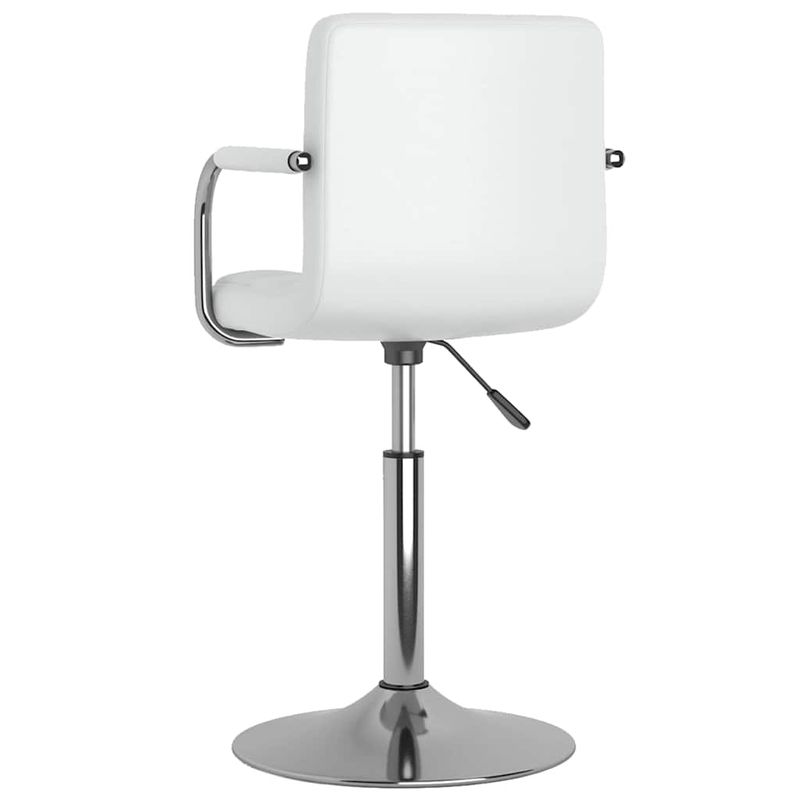 Casa si Gradina - Mobilier - Scaune si fotolii - Scaune - Scaune de bucatarie pivotante, 2 buc., alb, piele artificiala - Infinity.ro