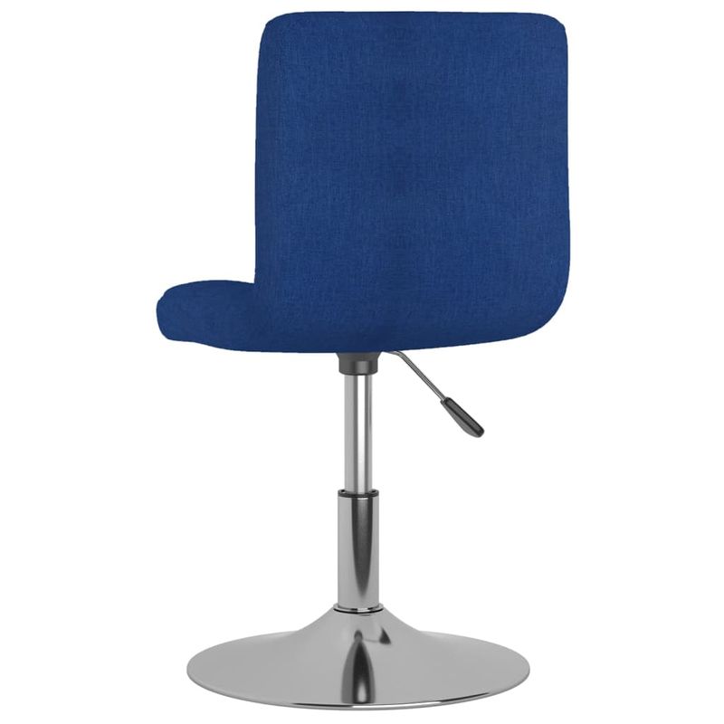 Casa si Gradina - Mobilier - Scaune si fotolii - Scaune - Scaune de bucatarie pivotante, 4 buc., albastru, textil - Infinity.ro