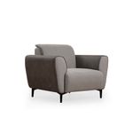 Casa si Gradina - Mobilier - Scaune si fotolii - Fotolii - Fotoliu, Atelier Del Sofa, lemn fag si pal, gri, 100x85x85 cm - Infinity.ro