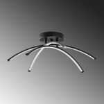 Casa si Gradina - Corpuri si surse de iluminat - Lustre si pendule - Candelabru, Opviq, metal, negru, 57x57x20 cm - Infinity.ro
