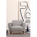 Casa si Gradina - Mobilier - Scaune si fotolii - Fotolii - Fotoliu, Atelier Del Sofa, lemn fag si pal, gri, 100x85x85 cm - Infinity.ro
