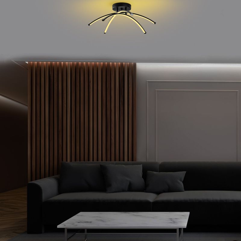 Casa si Gradina - Corpuri si surse de iluminat - Lustre si pendule - Candelabru, Opviq, metal, negru, 57x57x20 cm - Infinity.ro