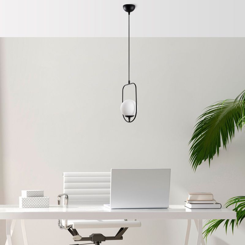 Casa si Gradina - Corpuri si surse de iluminat - Lustre si pendule - Candelabru, Opviq, metal, negru, 20x15x171 cm - Infinity.ro
