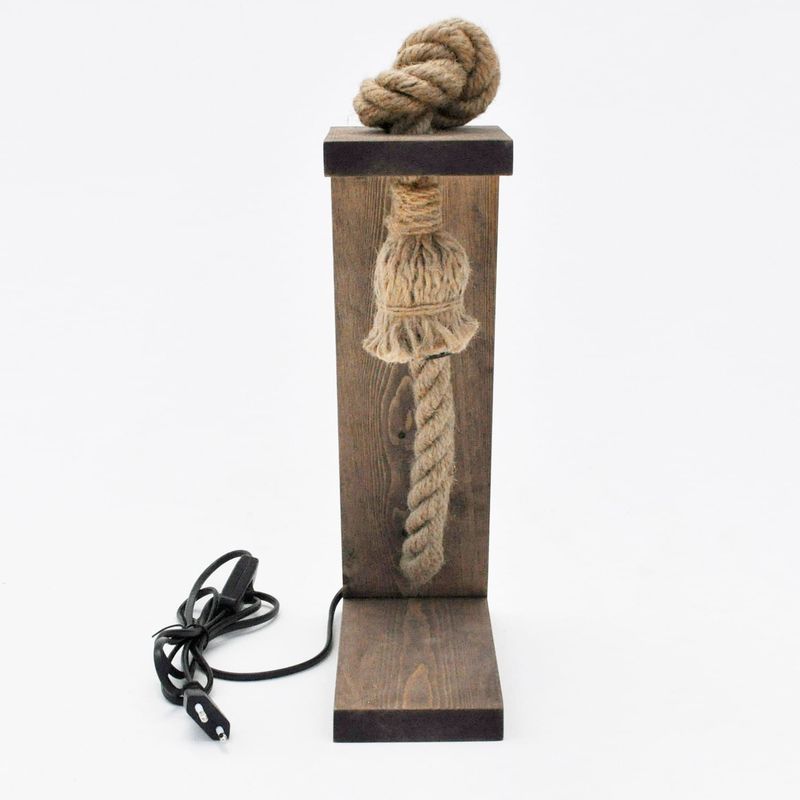 Casa si Gradina - Corpuri si surse de iluminat - Veioze si lampi - Veioze - Veioza, Opviq, lemn de pin, nuc, 10x20x35 cm - Infinity.ro