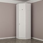 Casa si Gradina - Mobilier - Dulapuri si sifoniere - Dulapuri - Dulap, Hanah Home, pal melaminat, alb, 74x52x235 cm - Infinity.ro