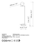 Casa si Gradina - Corpuri si surse de iluminat - Veioze si lampi - Lampadare - Lampadar, Opviq, metal, negru, 37x30x140 cm - Infinity.ro