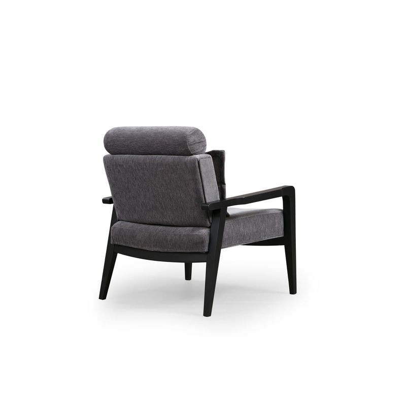 Casa si Gradina - Mobilier - Scaune si fotolii - Fotolii - Fotoliu, Hanah Home, lemn de fag, gri, 77x90x84 cm - Infinity.ro