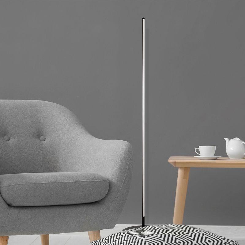 Casa si Gradina - Corpuri si surse de iluminat - Veioze si lampi - Lampadare - Lampadar, Opviq, metal, negru, 30x153 cm, led integrat - Infinity.ro