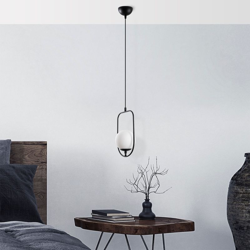 Casa si Gradina - Corpuri si surse de iluminat - Lustre si pendule - Candelabru, Opviq, metal, negru, 20x15x171 cm - Infinity.ro