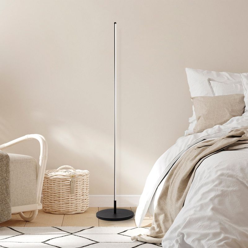 Casa si Gradina - Corpuri si surse de iluminat - Veioze si lampi - Lampadare - Lampadar, Opviq, metal, negru, 30x153 cm, led integrat - Infinity.ro