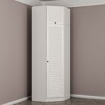 Casa si Gradina - Mobilier - Dulapuri si sifoniere - Dulapuri - Dulap, Hanah Home, pal melaminat, alb, 74x52x235 cm - Infinity.ro